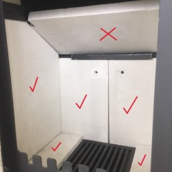 Samott bélés szett 7 kW: Bergamo II., Modena II., Graz II.